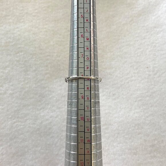 Silpada Sterling Silver 925 Black Faceted Oval Cubic Zirconia Band Ring Sz 8 - Picture 7 of 16